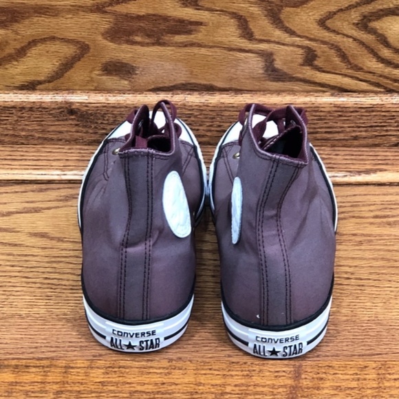 Converse CTAS Hi Deep Bordeaux White Black Shoes - Picture 5 of 8